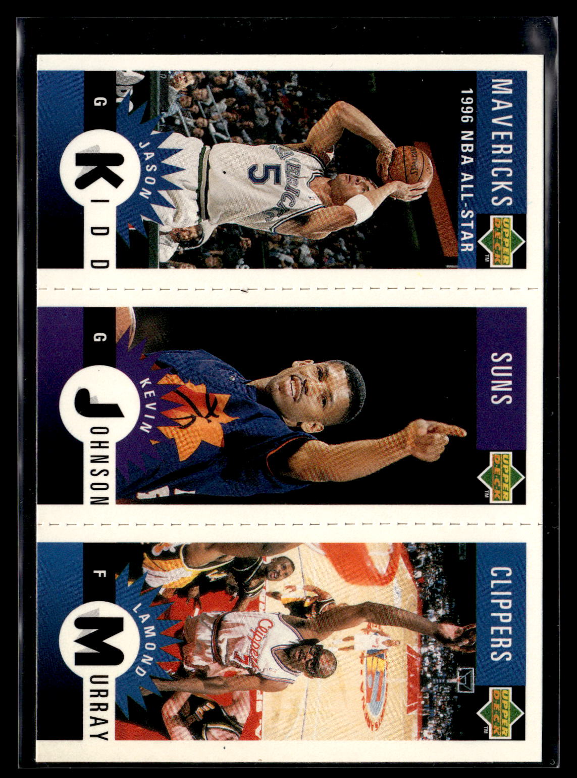 1996-97 Collector's Choice #M18 Kidd / Johnson / Murray Mini-Cards Panels