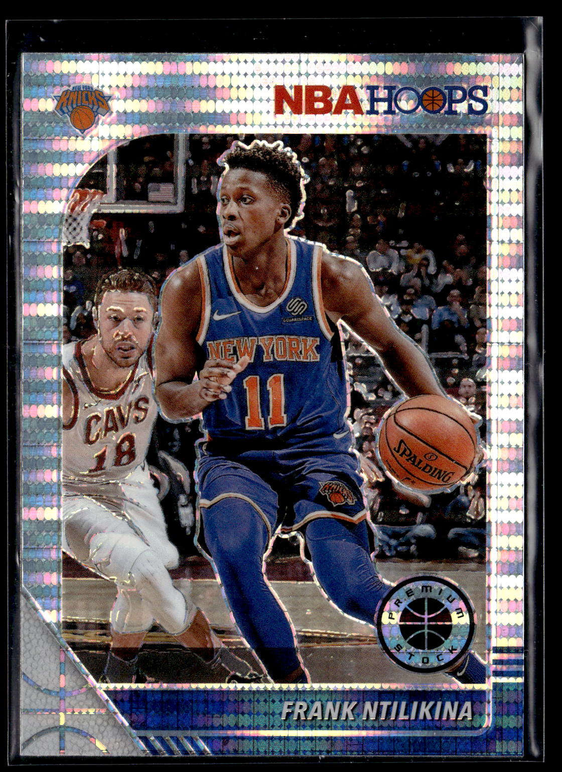 2019-20 Hoops Premium Stock #125 Frank Ntilikina Prizms Pulsar
