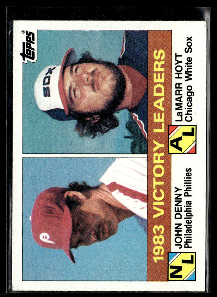 1984 Topps #135 1983 Victory Leaders (John Denny / LaMarr Hoyt)