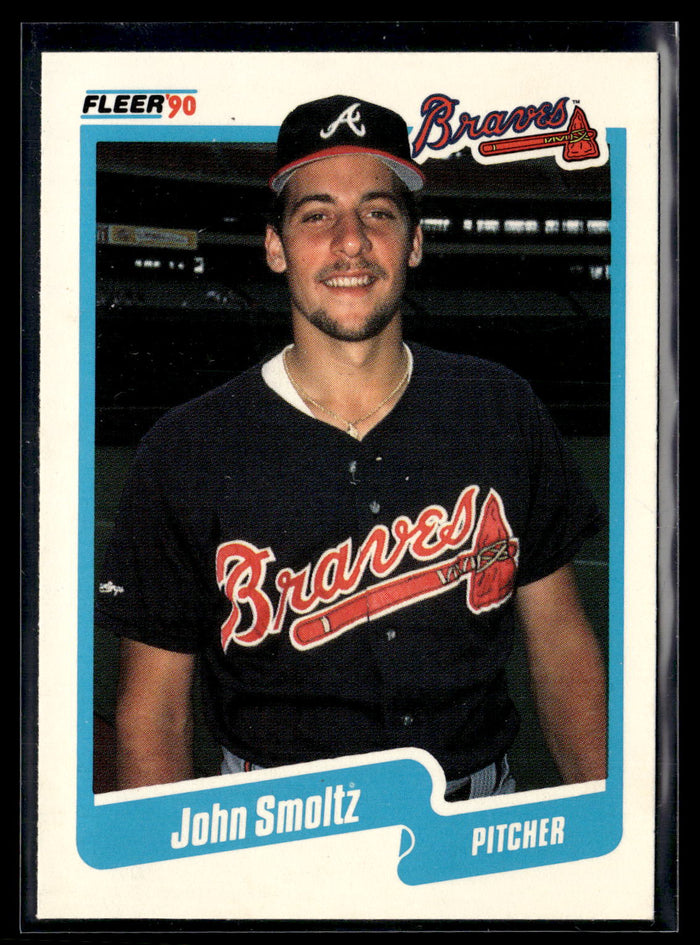 1990 Fleer #595 John Smoltz