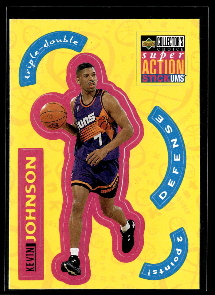 1996-97 Collector's Choice #S21 Kevin Johnson Super Action Stick 'Ums S2