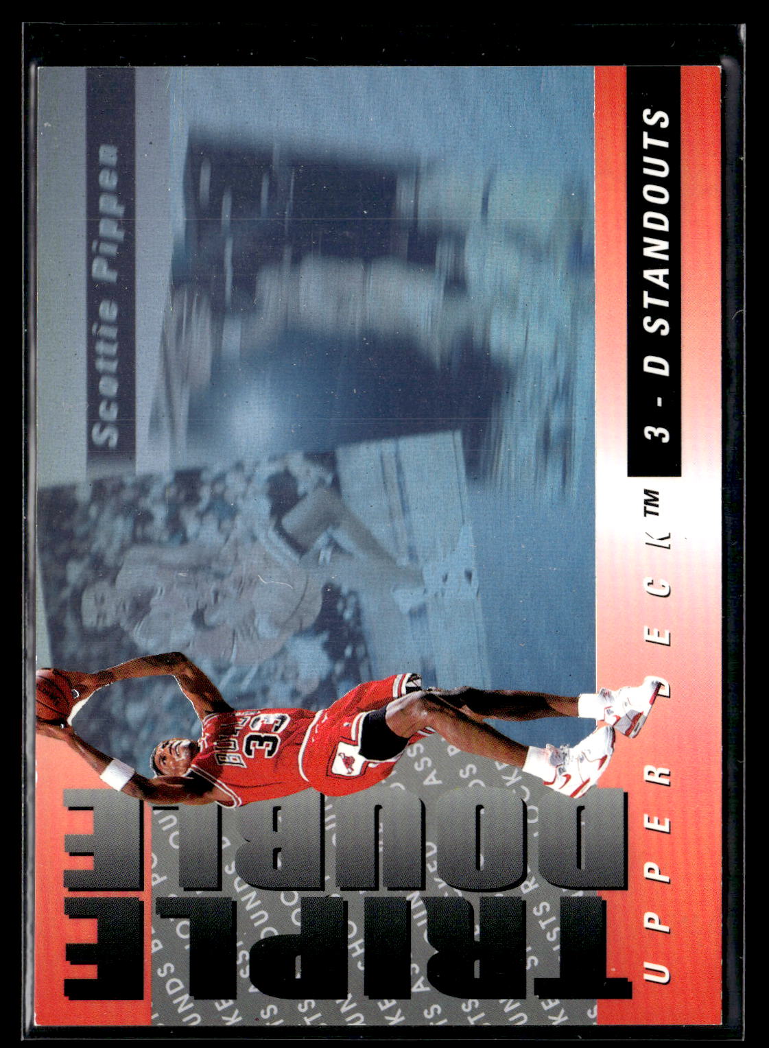 1993-94 Upper Deck #TD3 Scottie Pippen Triple Double 3-D Standouts