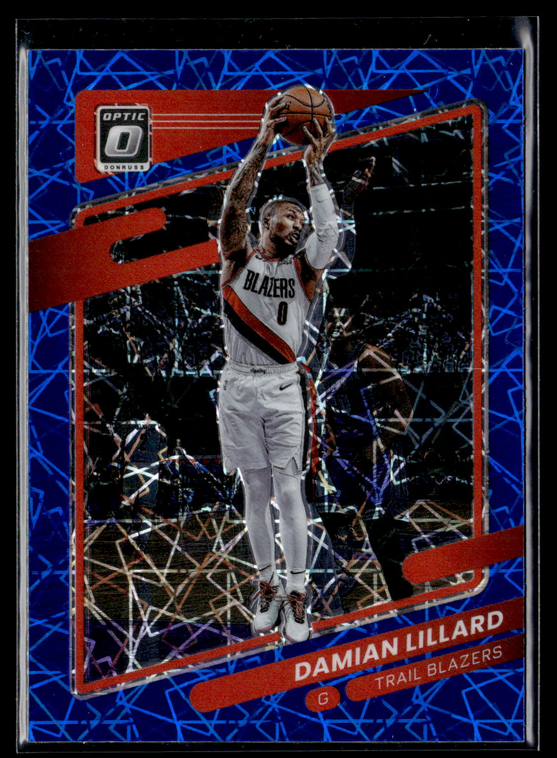 2021-22 Donruss Optic #118 Damian Lillard Blue Velocity