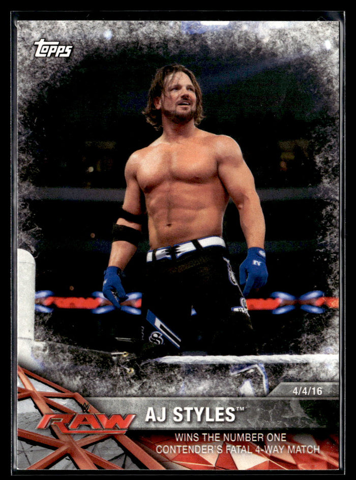2017 Topps WWE Road To Wrestlemania #73 AJ Styles