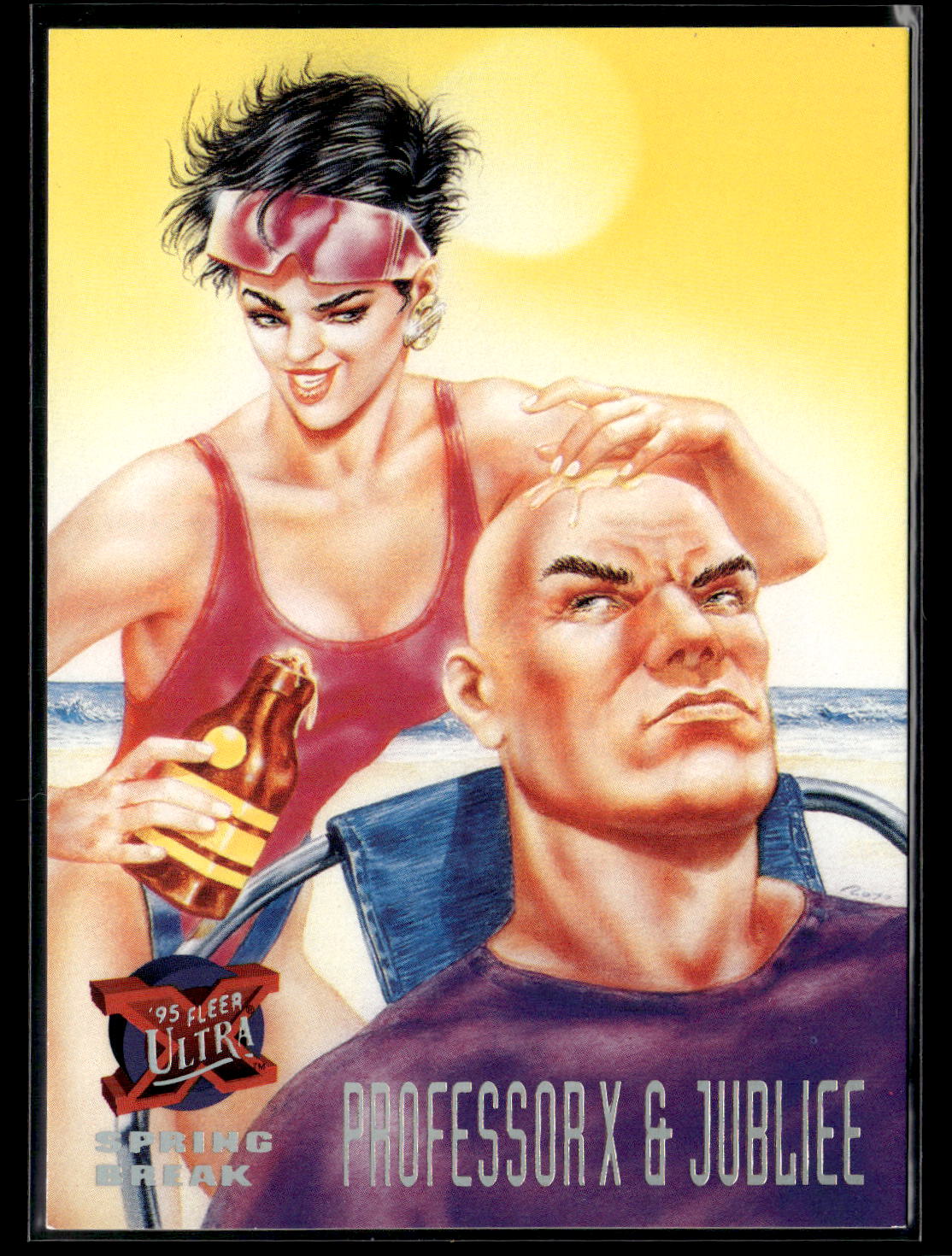 1995 Fleer Ultra X-Men #144 Professor X & Jubilee