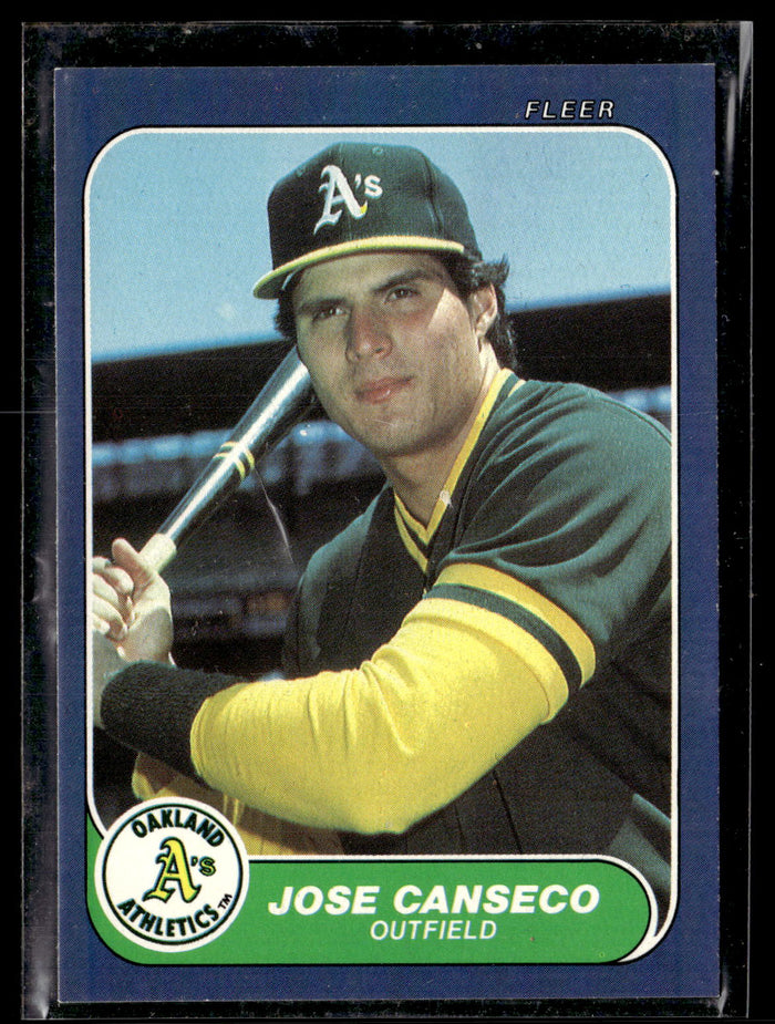 1986 Fleer Update #U-20 Jose Canseco
