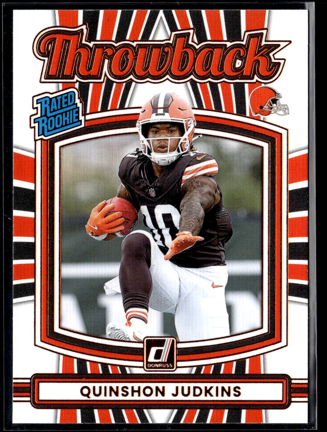 2025 Donruss #26 Quinshon Judkins Rated Rookies Throwback