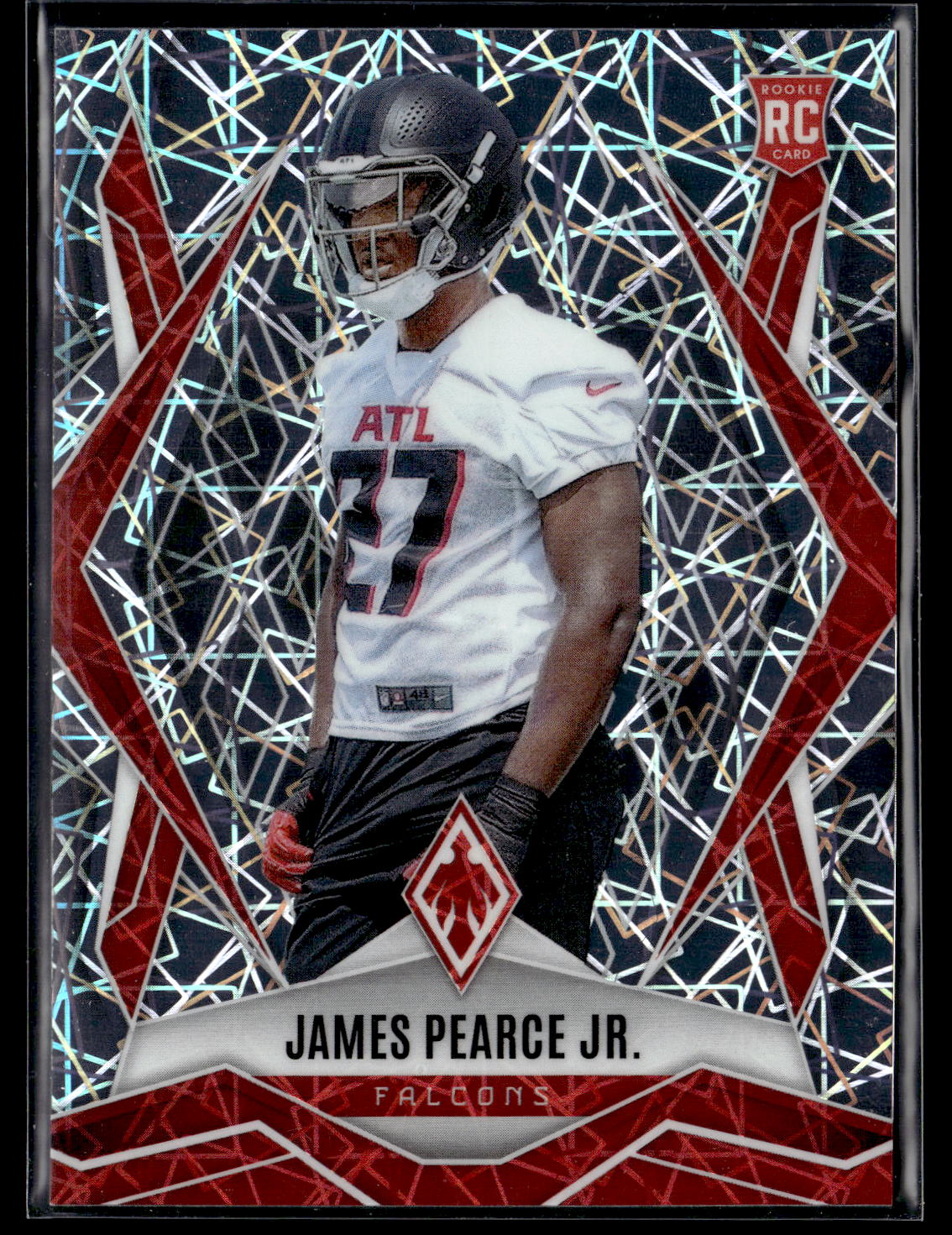 2025 Panini Phoenix #243 James Pearce Jr. Silver Lazer Prizm Rookie