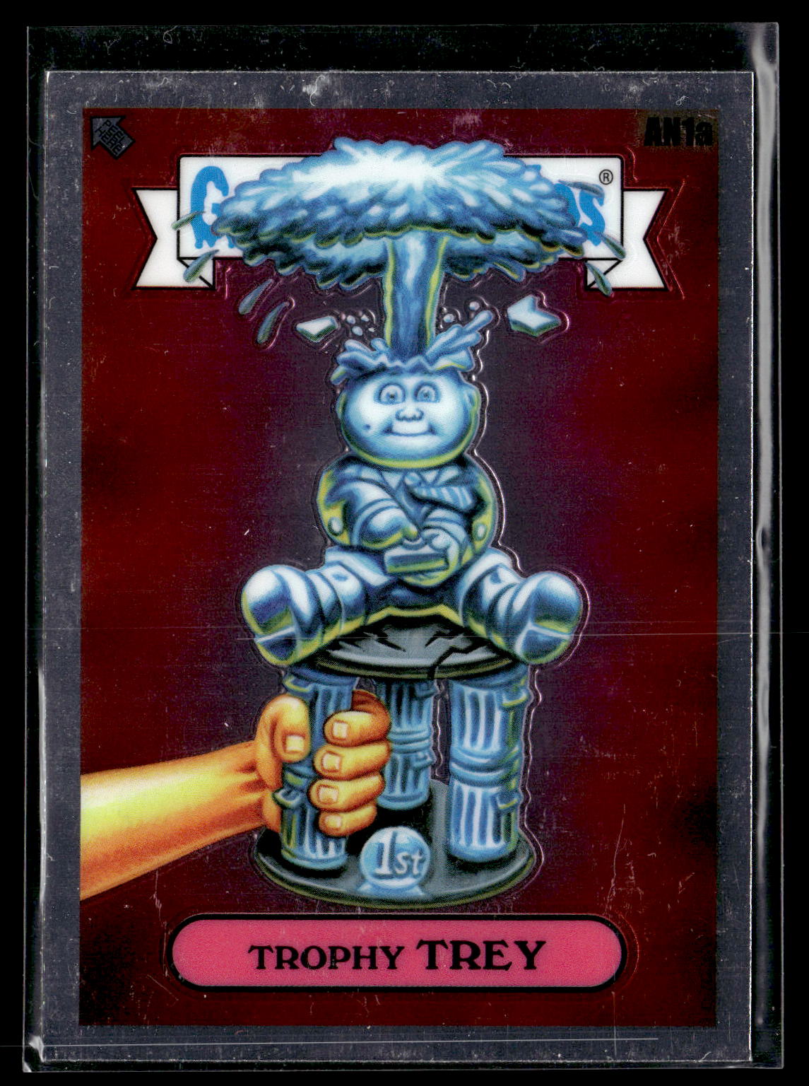 2021 Topps Chrome Garbage Pail Kids Original Series 4 #AN1a Trophy Trey