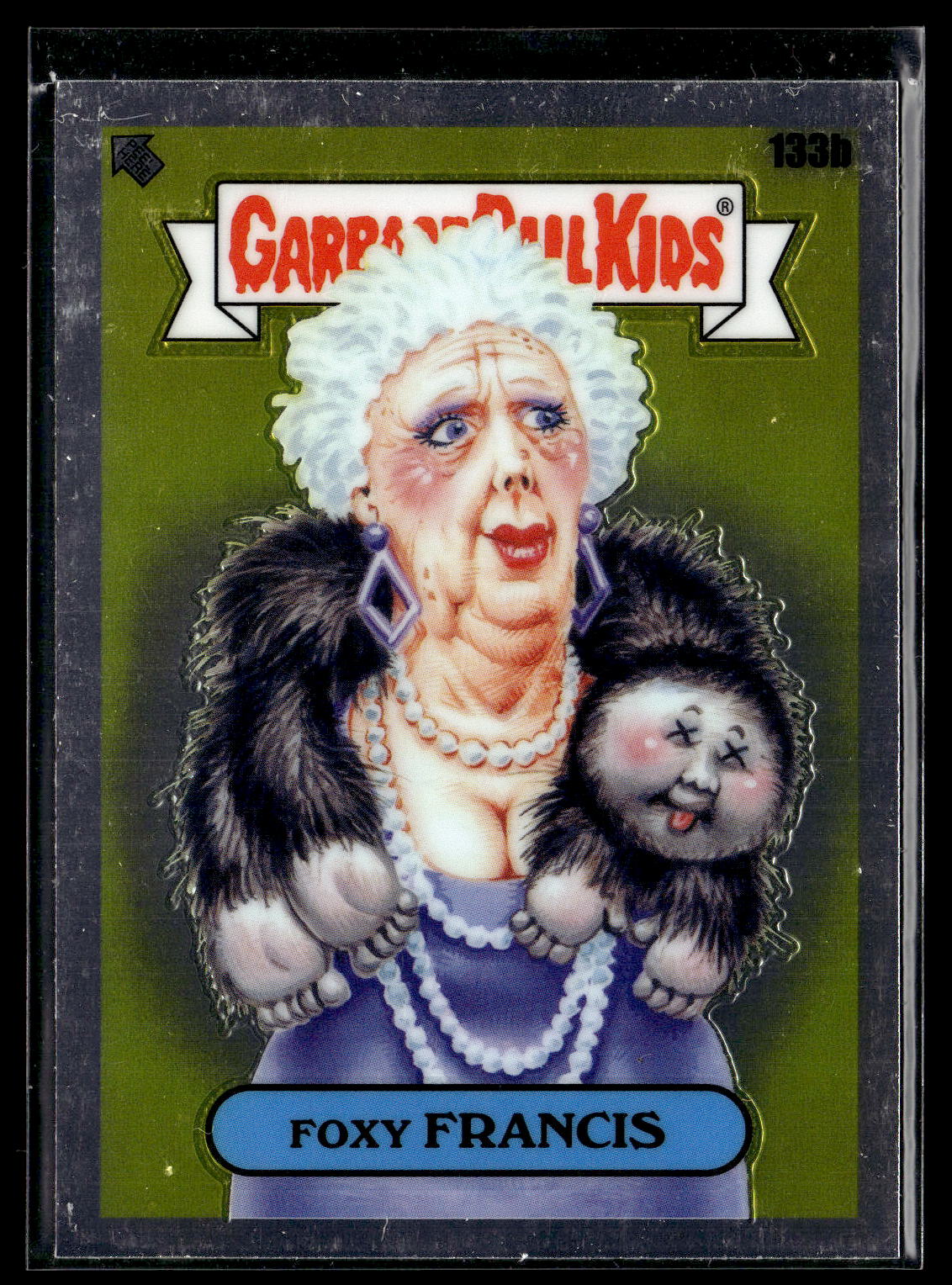 2021 Topps Chrome Garbage Pail Kids Original Series 4 #133b Foxy Francis