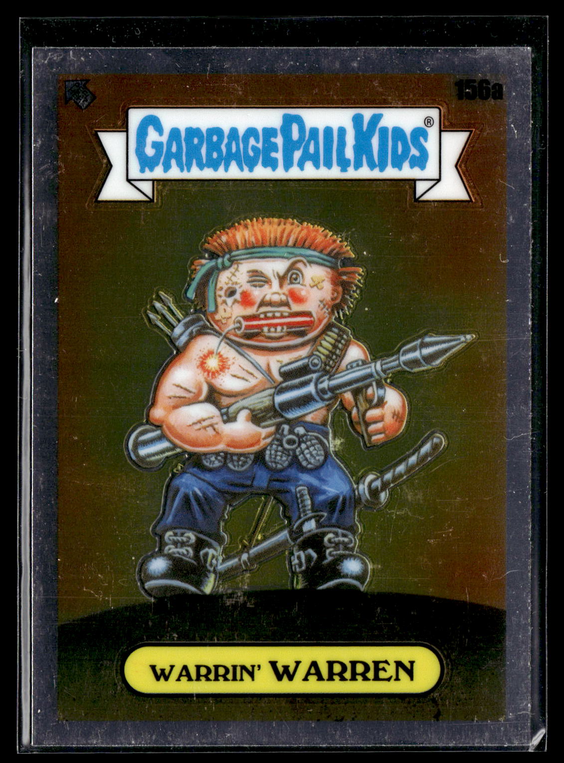 2021 Topps Chrome Garbage Pail Kids Original Series 4 #156a Warrin' Warren