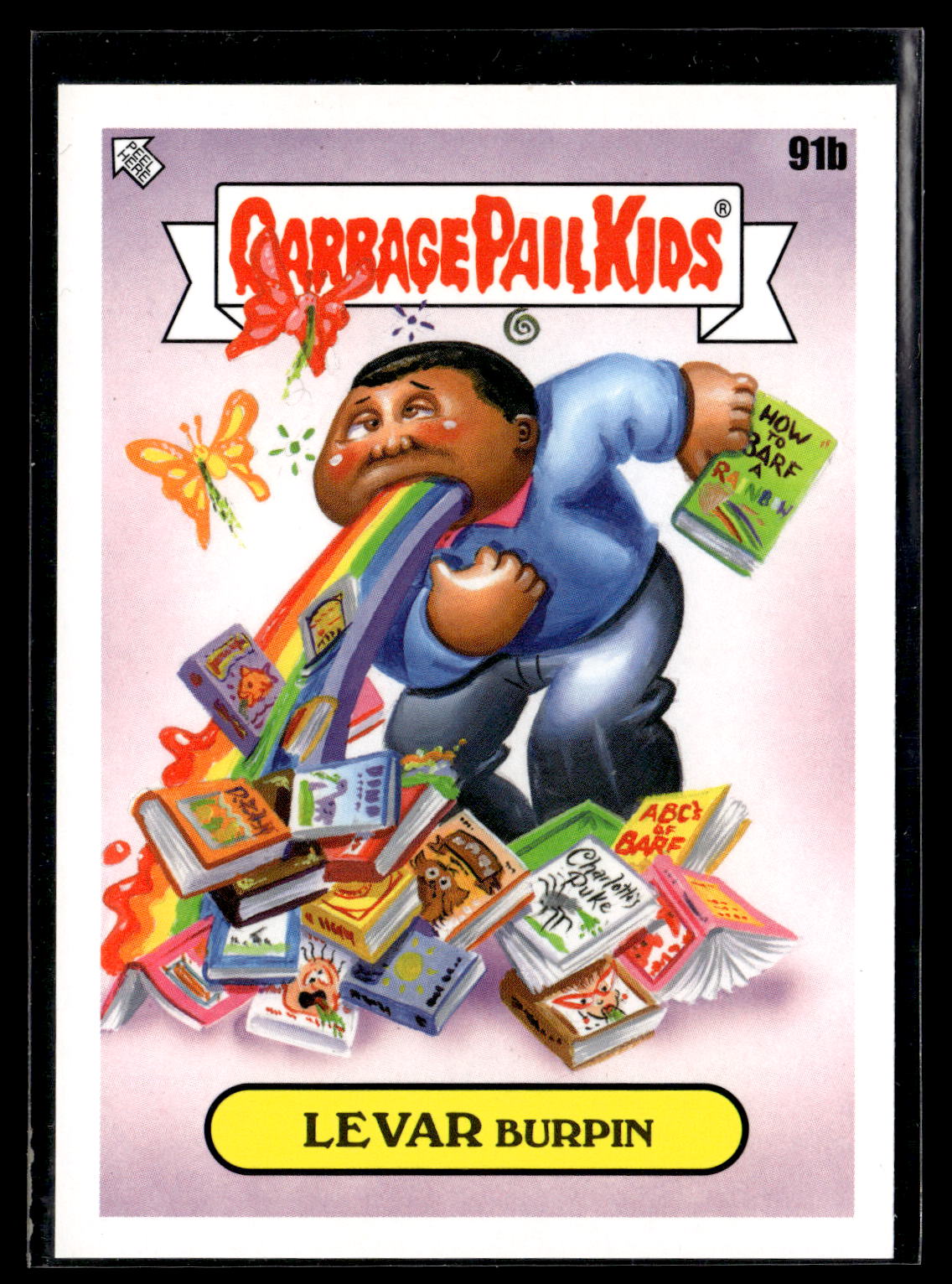 2022 Topps Garbage Pail Kids: Book Worms #91b Levar Burpin