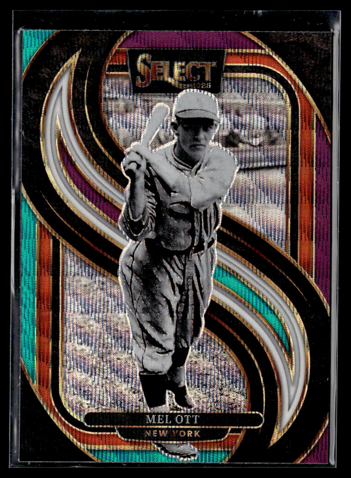 2025 Panini Select #143 Mel Ott Tri-Color Prizms
