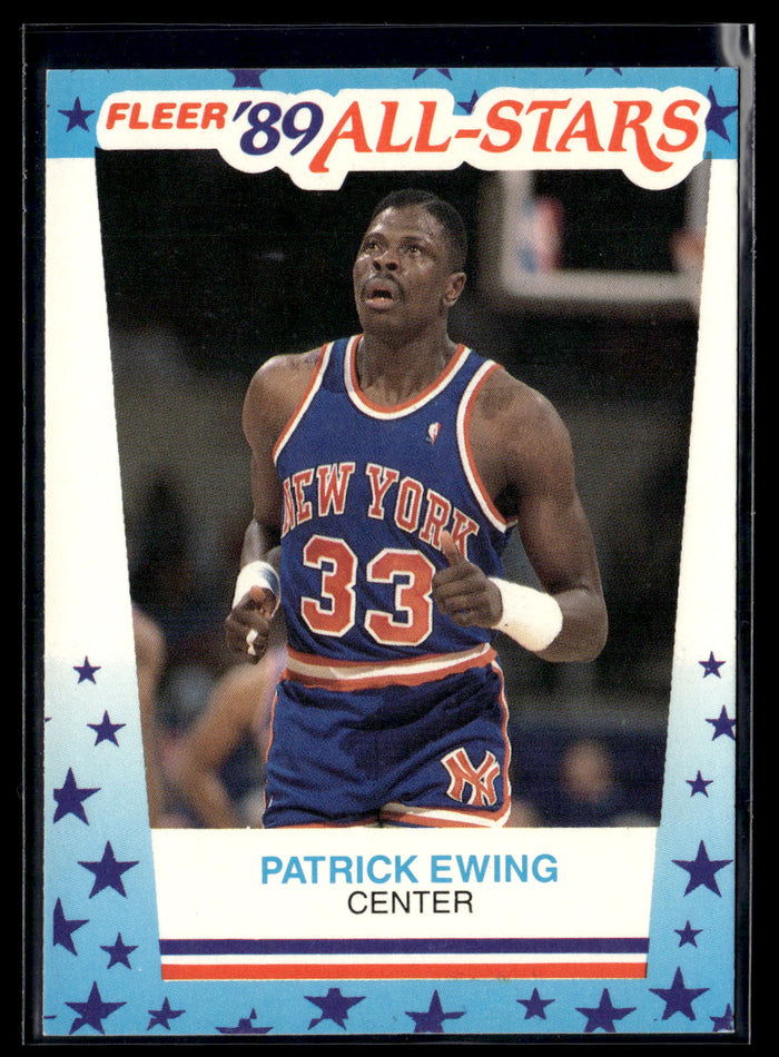 1989-90 Fleer #7 Patrick Ewing Stickers