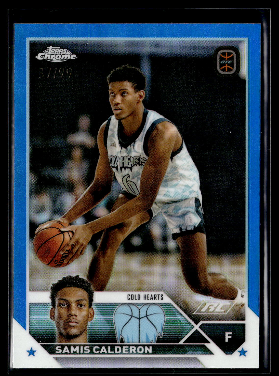 2023-24 Topps Chrome Overtime Elite #77 Samis Calderon Blue Refractors