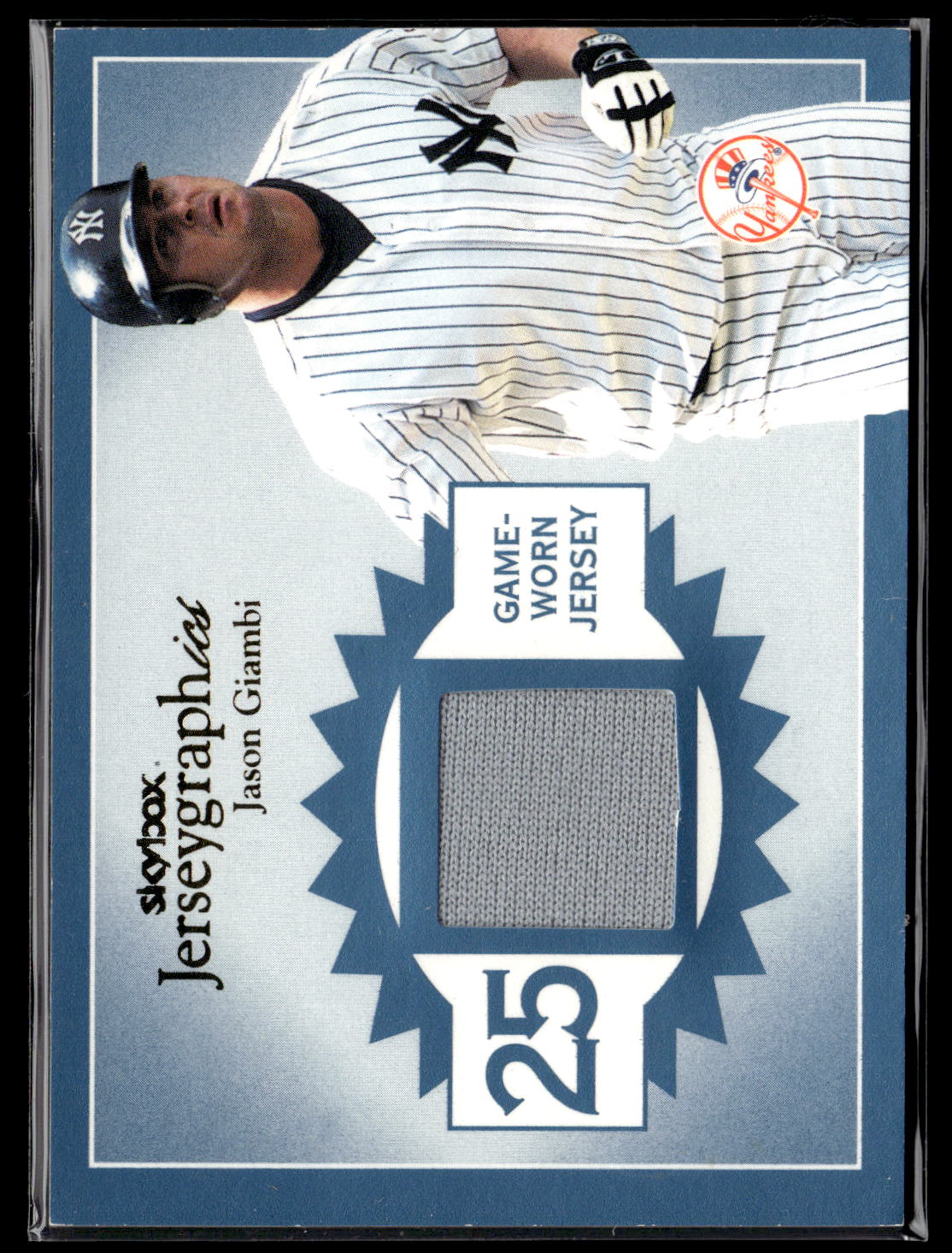2004 SkyBox Autographics #J-JG Jason Giambi Jerseygraphics Blue