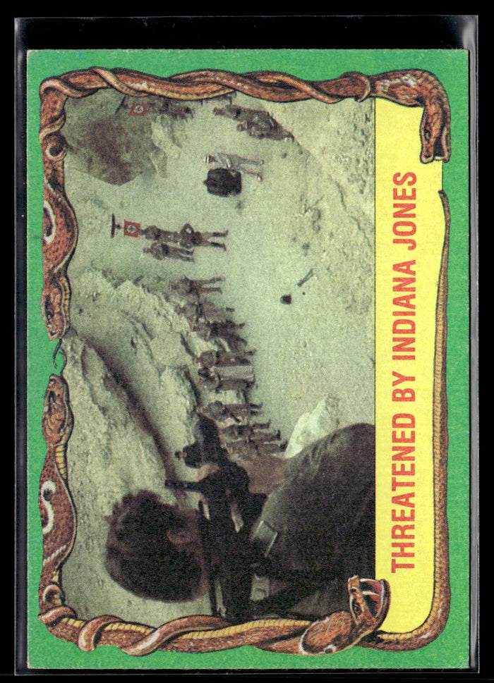 1981 Topps Raiders of the Lost Ark #78 Threatened By Indiana Jones