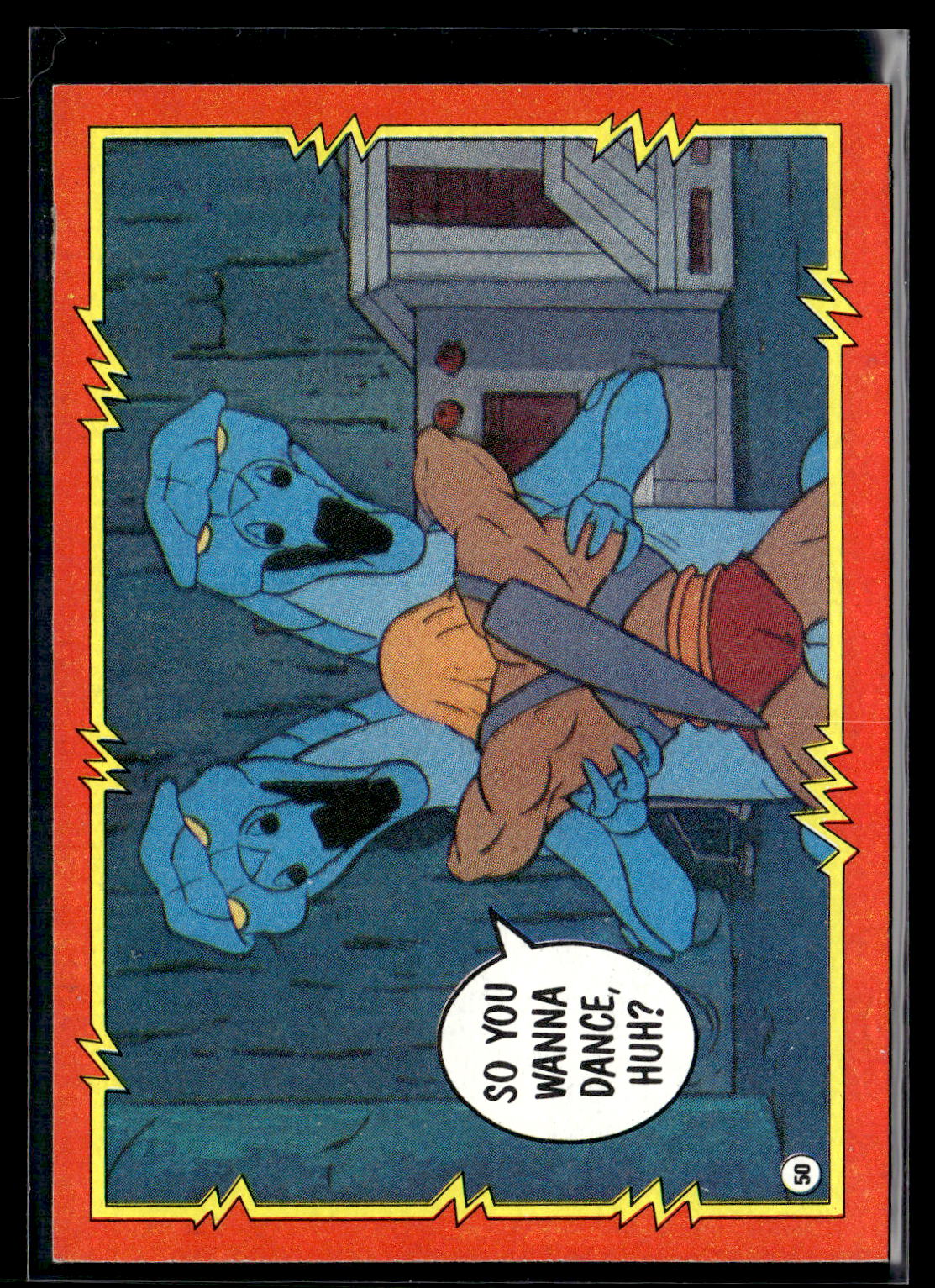 1984 Topps Masters of the Universe #50 Man Against Monster!