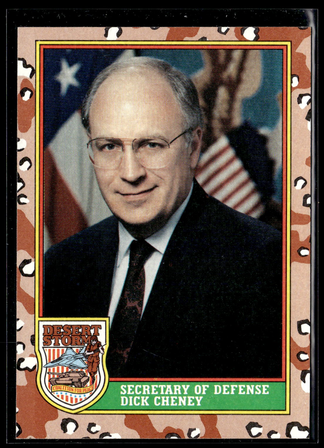 1991 Topps Desert Storm #3 Dick Cheney
