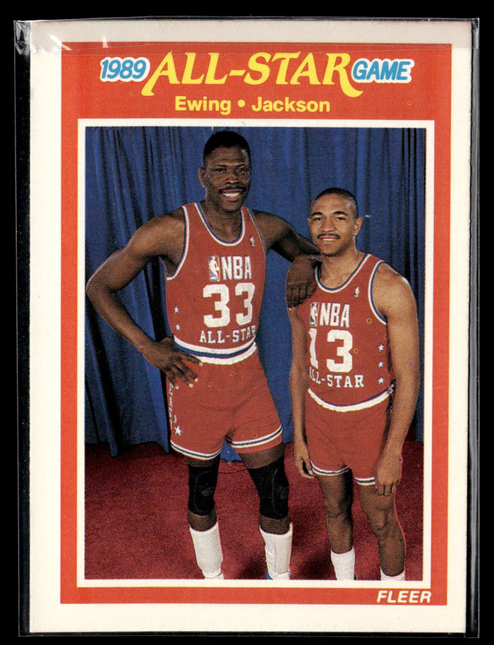 1989-90 Fleer #167 Patrick Ewing / Mark Jackson