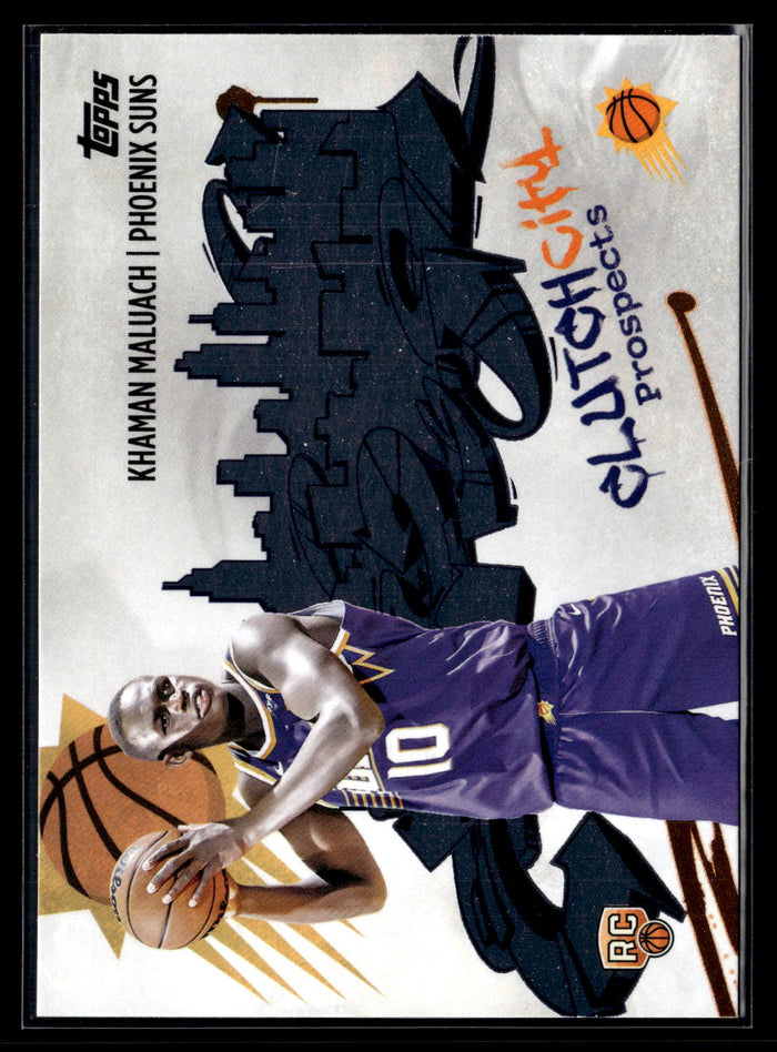 2025-26 Topps #CC-10 Khaman Maluach Clutch City Prospects