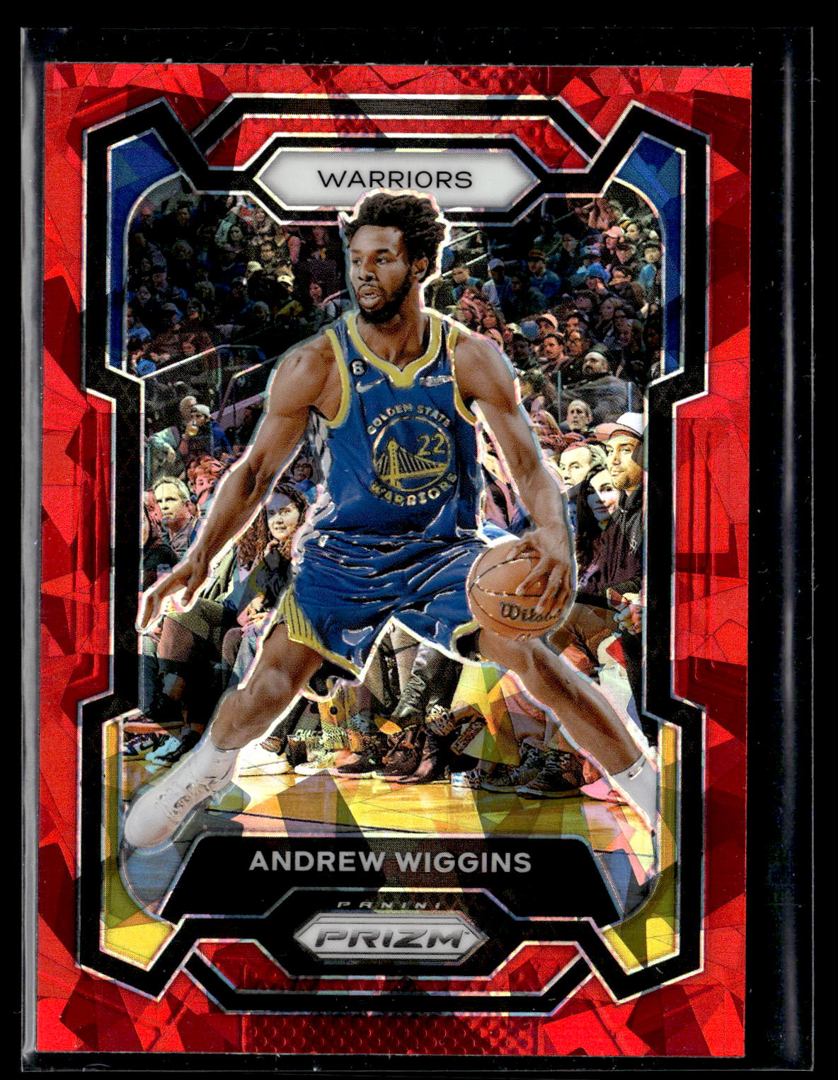 2023-24 Panini Prizm #83 Andrew Wiggins Prizms Red Ice