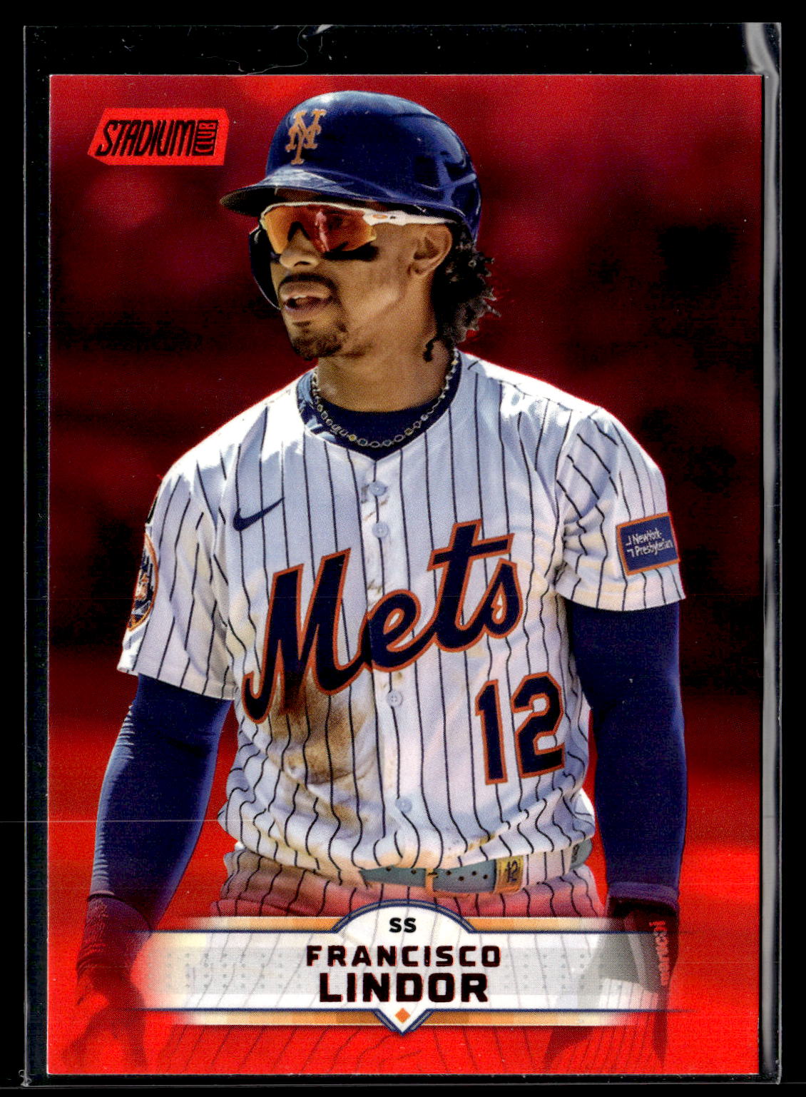 2025 Stadium Club #181 Francisco Lindor Red Foil