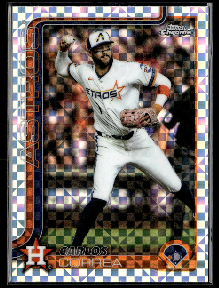 2025 Topps Chrome Update #USC164 Carlos Correa X-Fractors