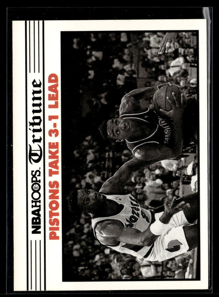 1990-91 Hoops #340 Pistons Take 3-1 Lead TRIB