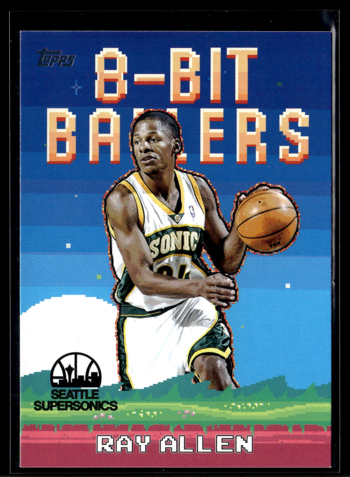 2025-26 Topps #8B-28 Ray Allen 8-Bit Ballers