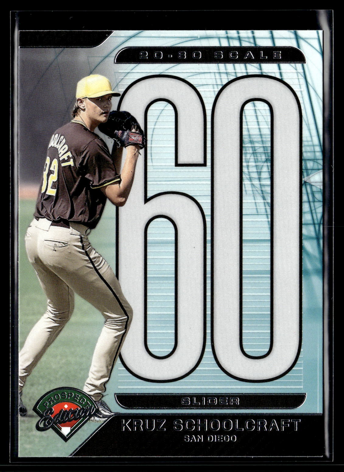 2025 Panini Prospect Edition #9 Kruz Schoolcraft 20-80 Scale - Green