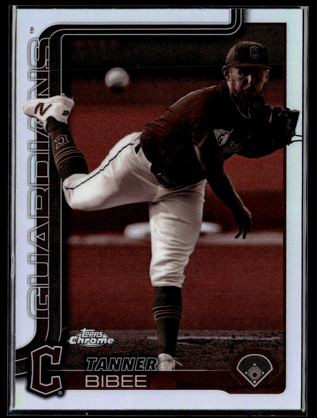 2025 Topps Chrome #236 Tanner Bibee Sepia Refractors