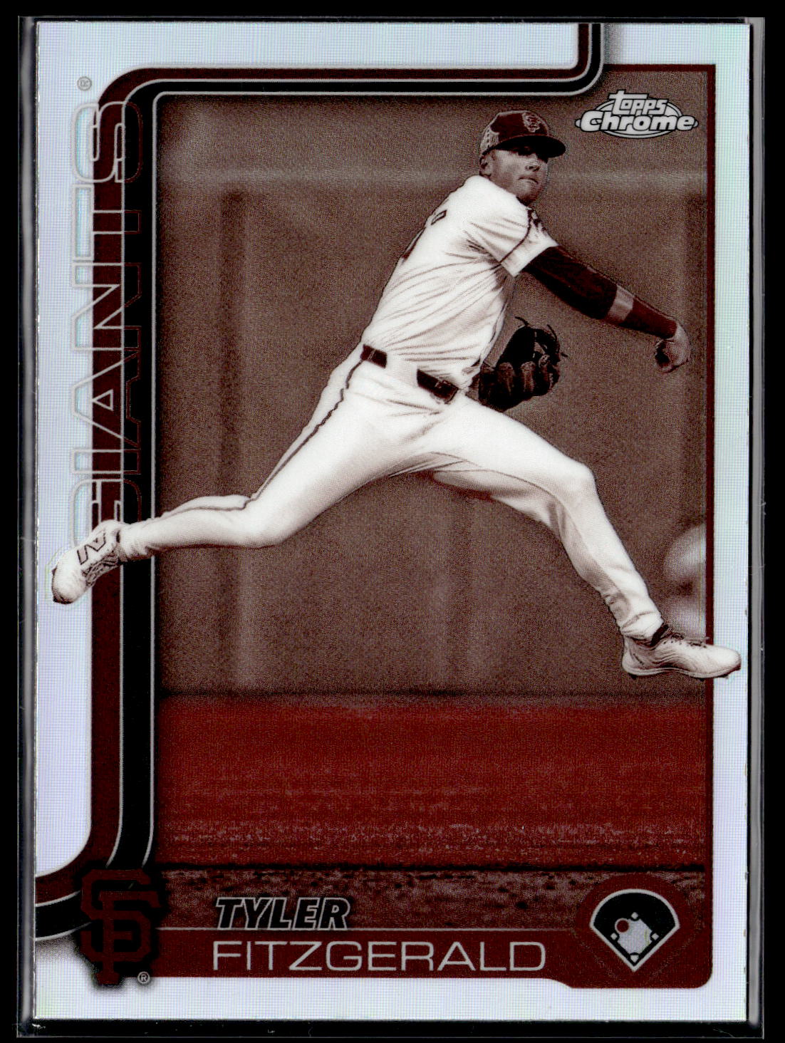 2025 Topps Chrome #30 Tyler Fitzgerald Sepia Refractors