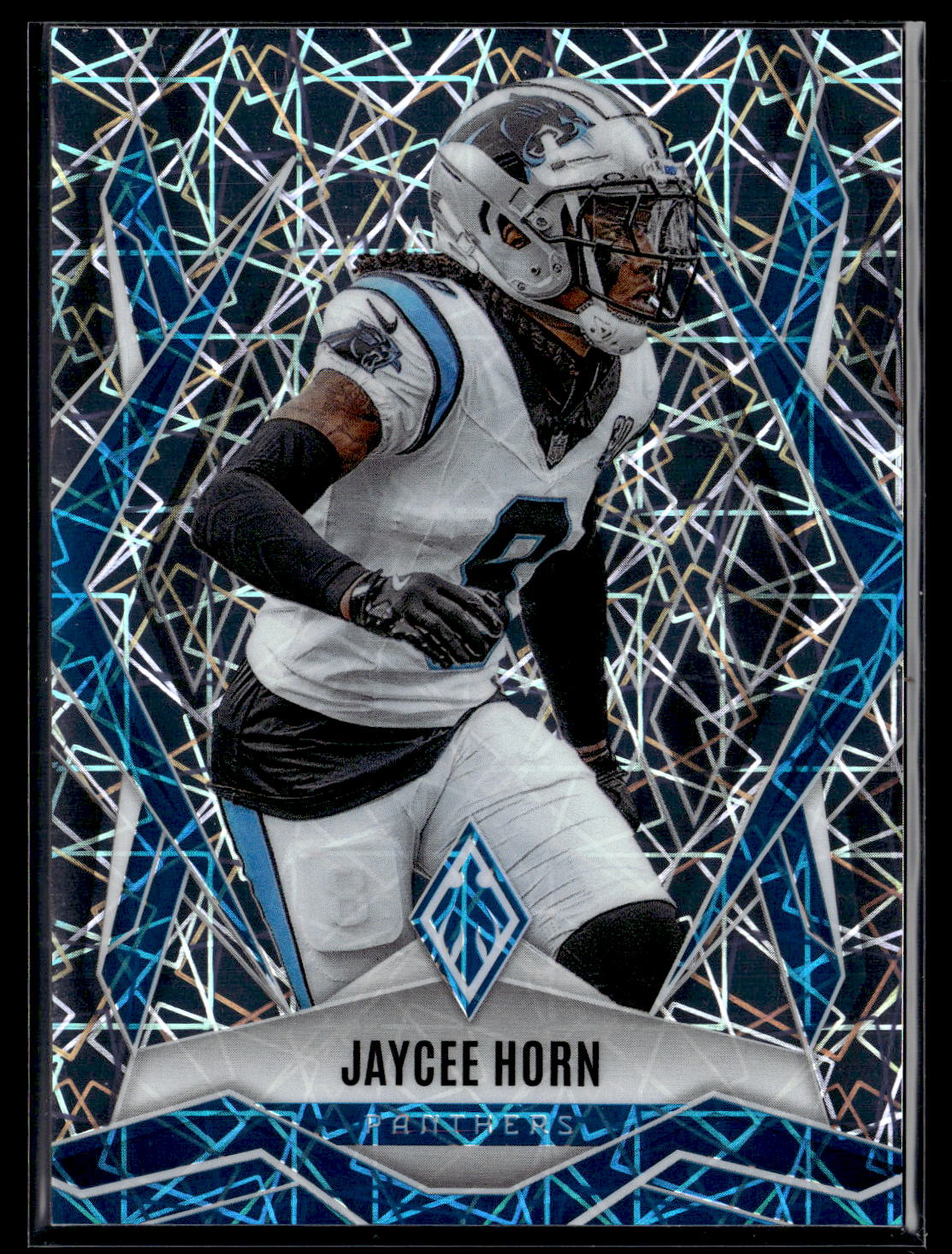 2025 Panini Phoenix #106 Jaycee Horn Silver Lazer Prizm