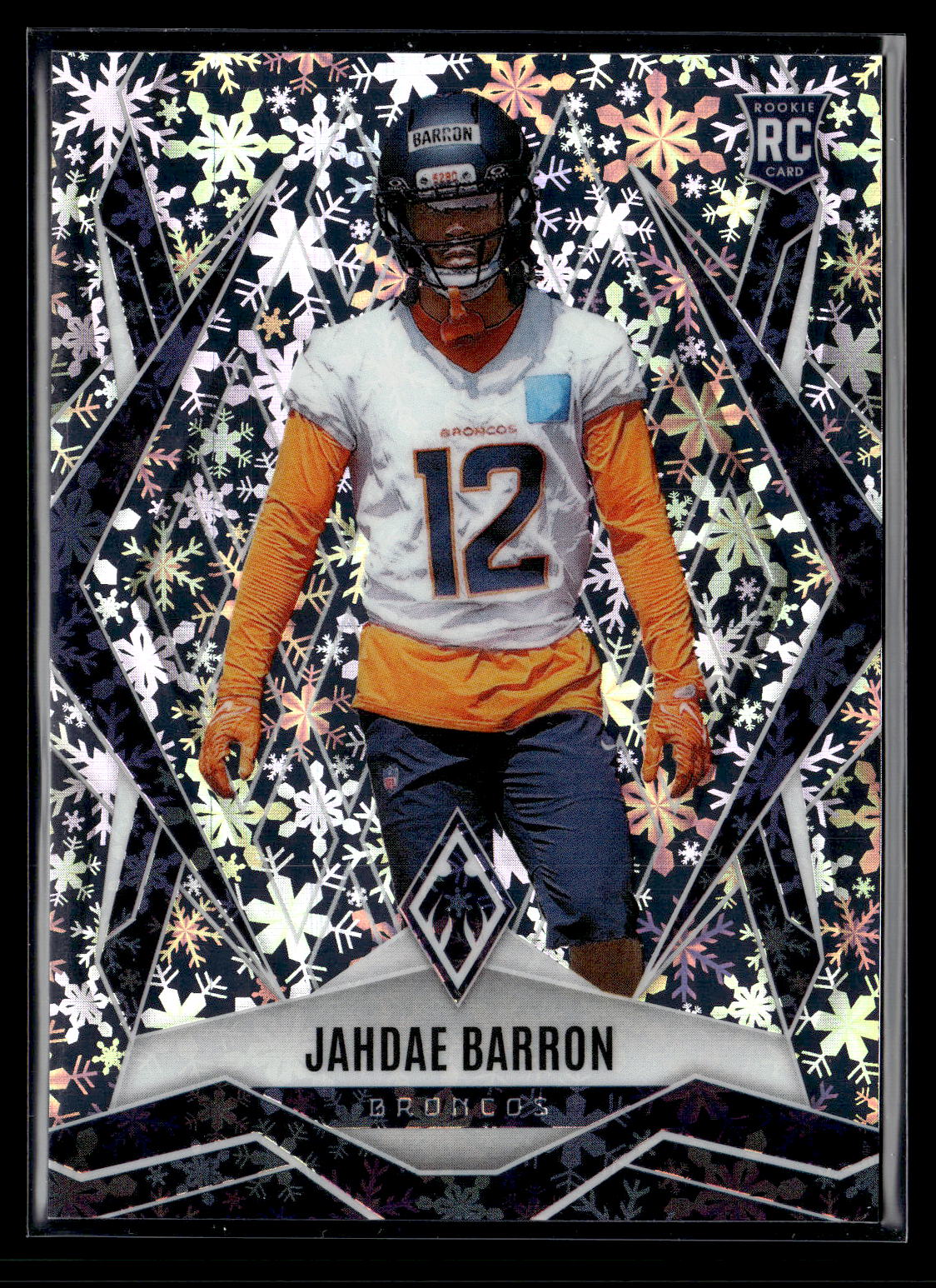 2025 Panini Phoenix #239 Jahdae Barron Silver Winter Prizm Rookie