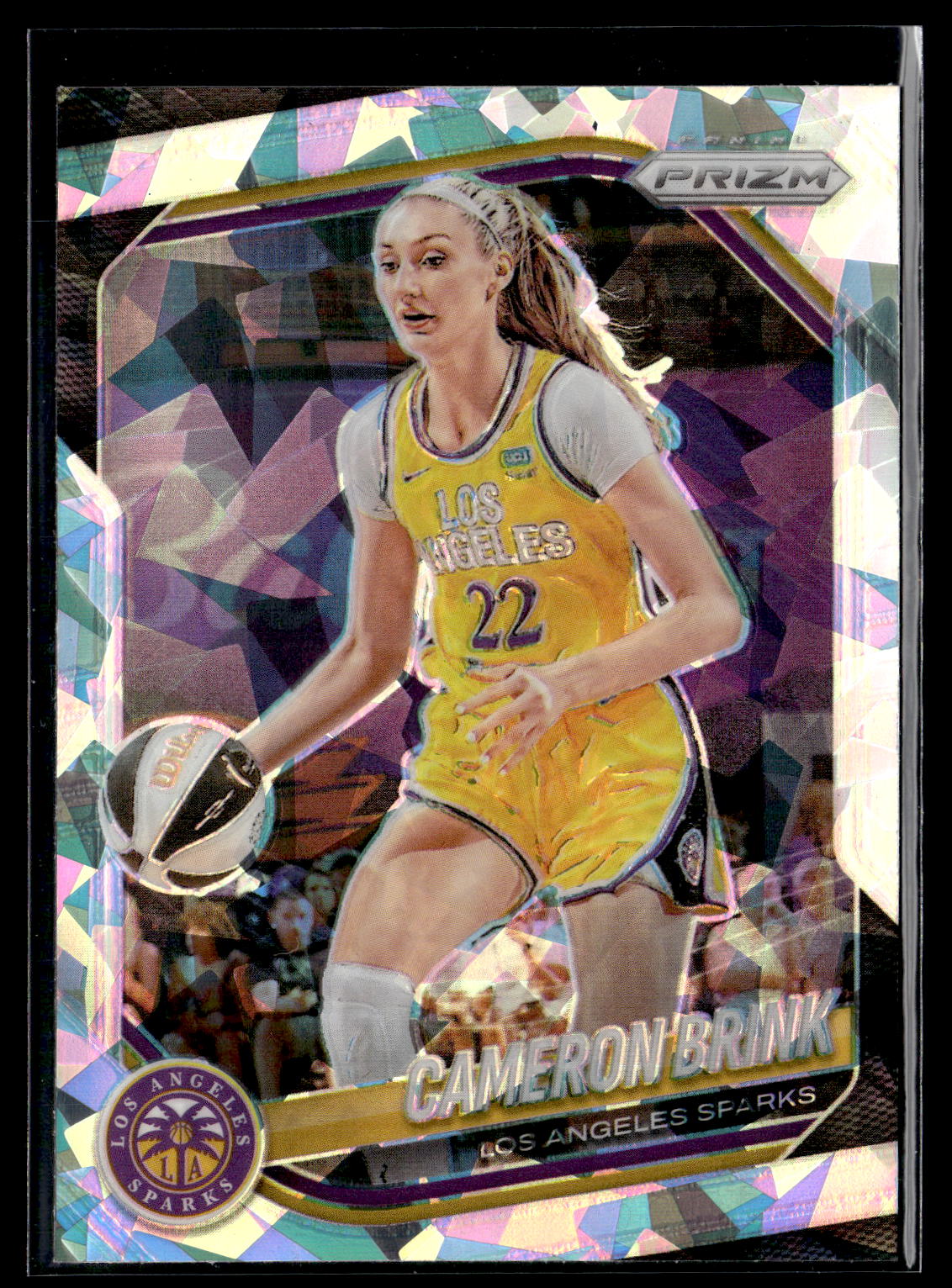 2025 Panini Prizm WNBA #87 Cameron Brink Ice Prizms