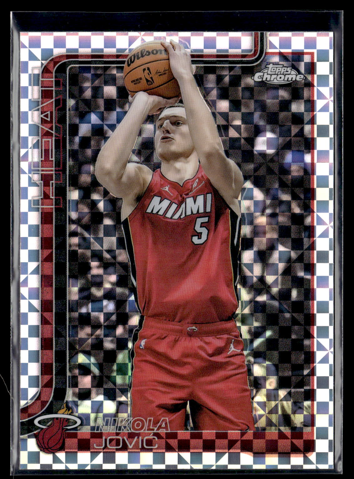 2025-26 Topps Chrome #172 Nikola Jović X-Fractor