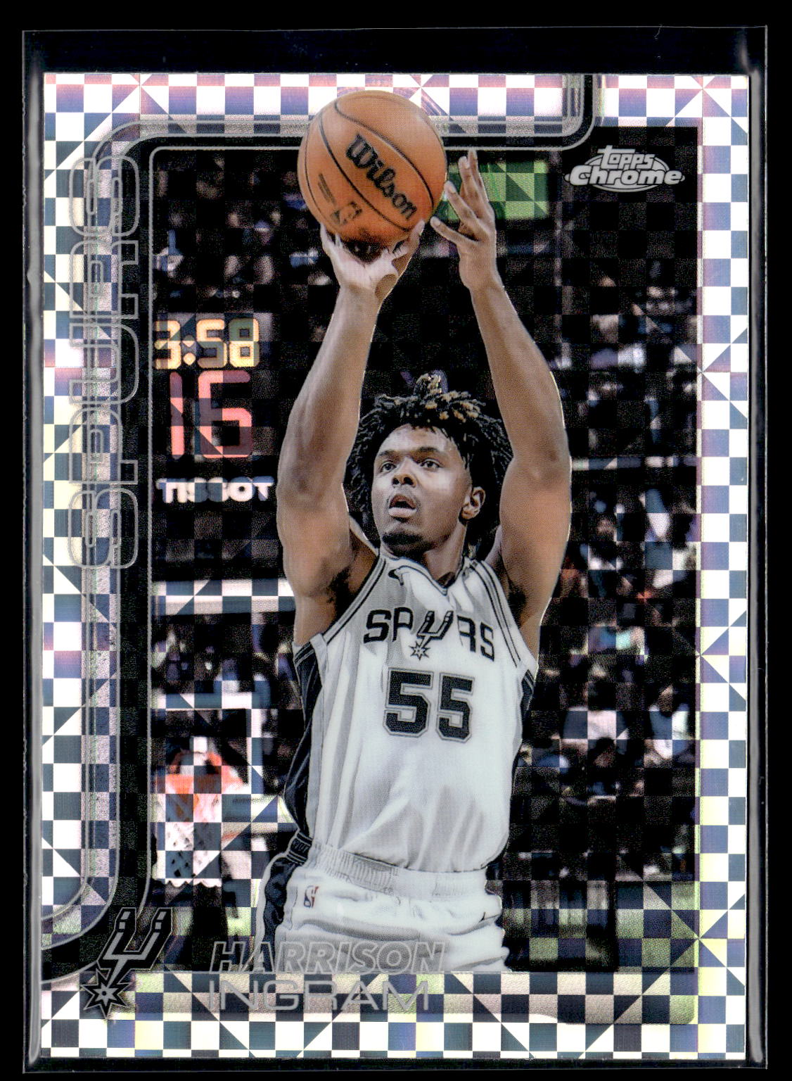2025-26 Topps Chrome #222 Harrison Ingram X-Fractor