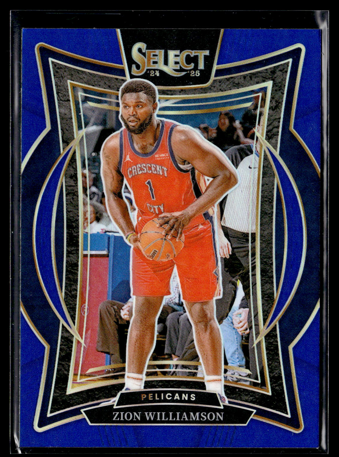 2024-25 Panini Select #28 Zion Williamson Blue Prizm
