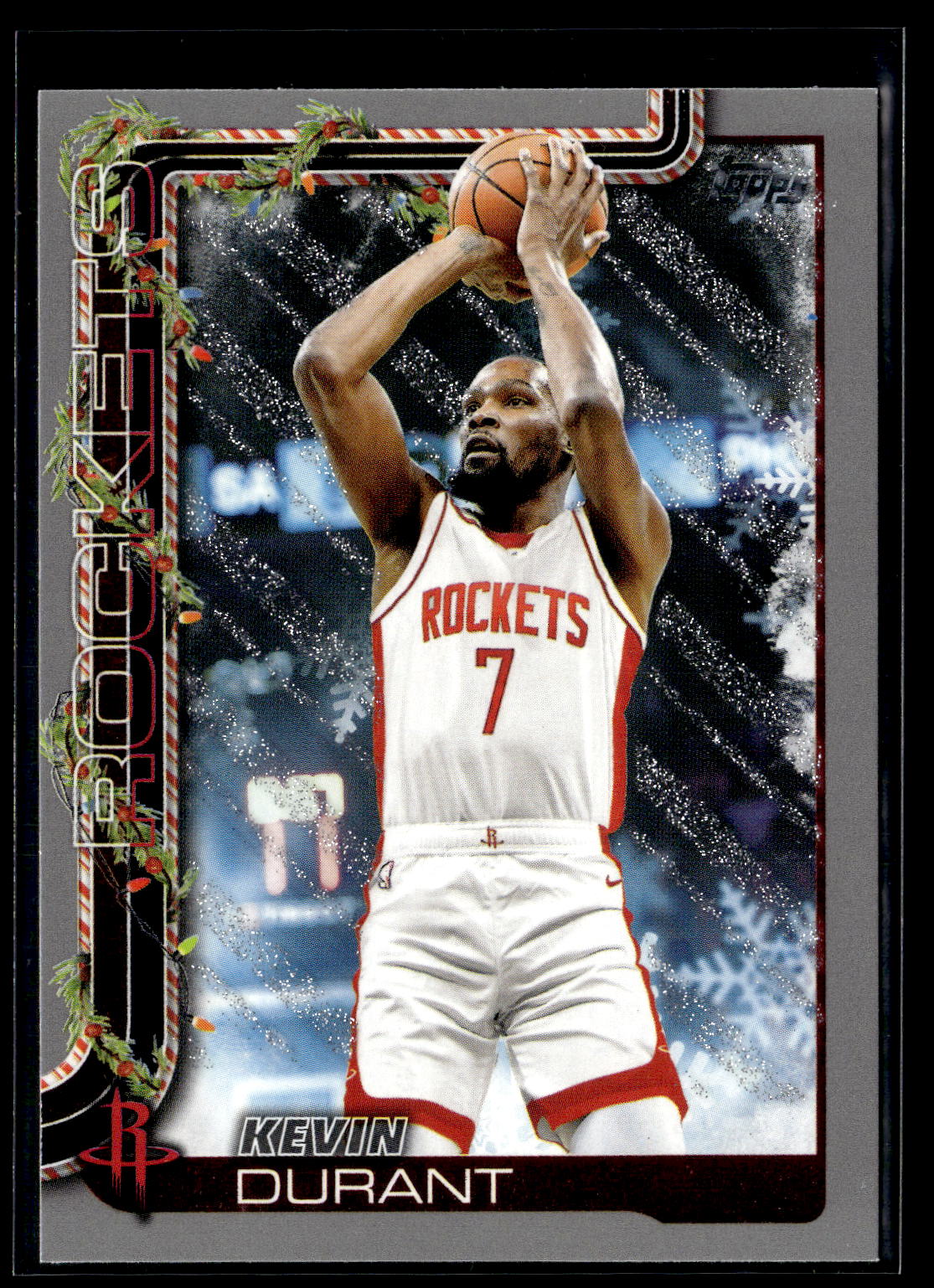 2025-26 Topps Holiday #H125 Kevin Durant Glitter Holiday