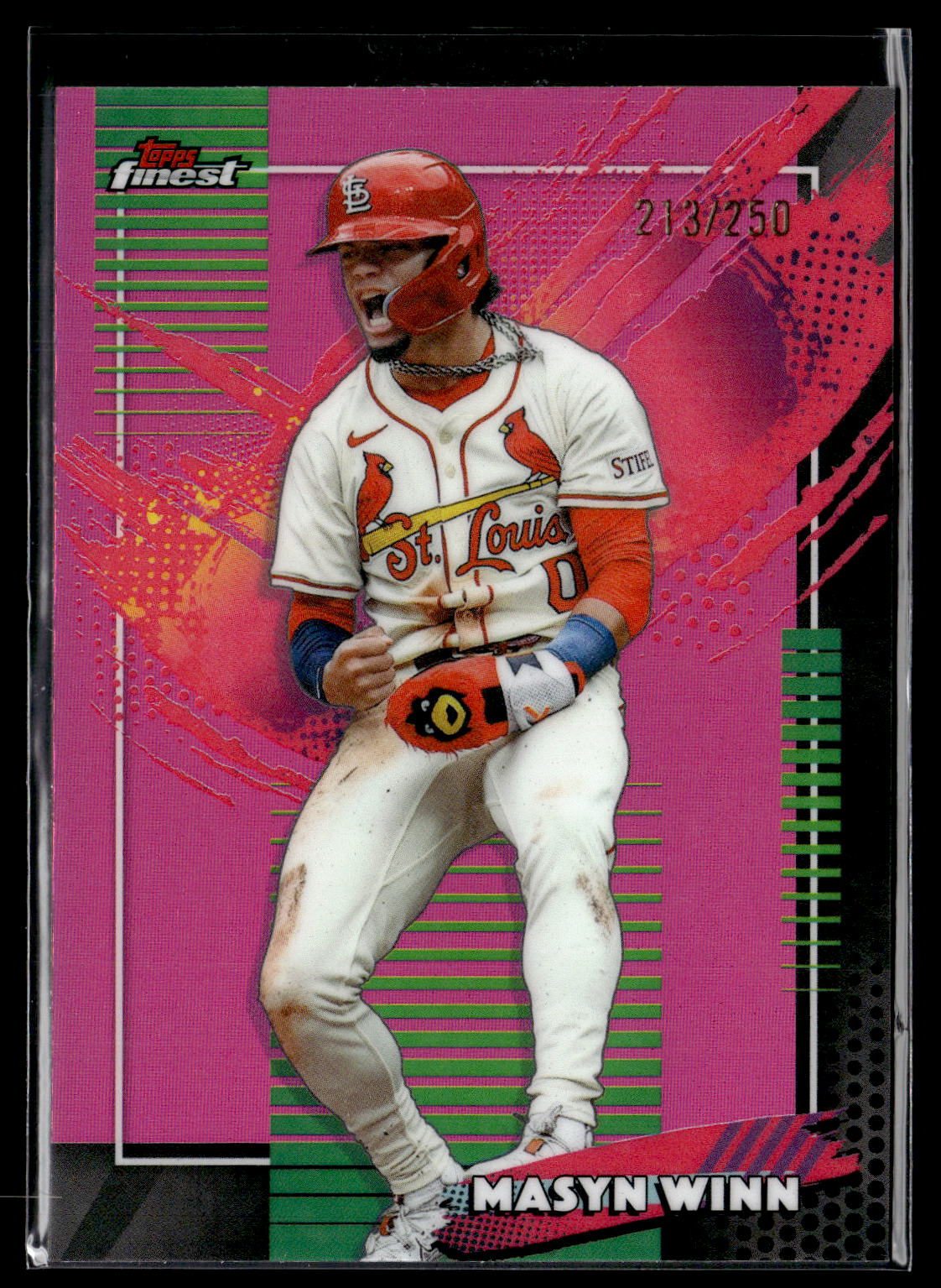 2026 Topps Finest Masyn Winn Rare SP Pink Refractor /250 #242