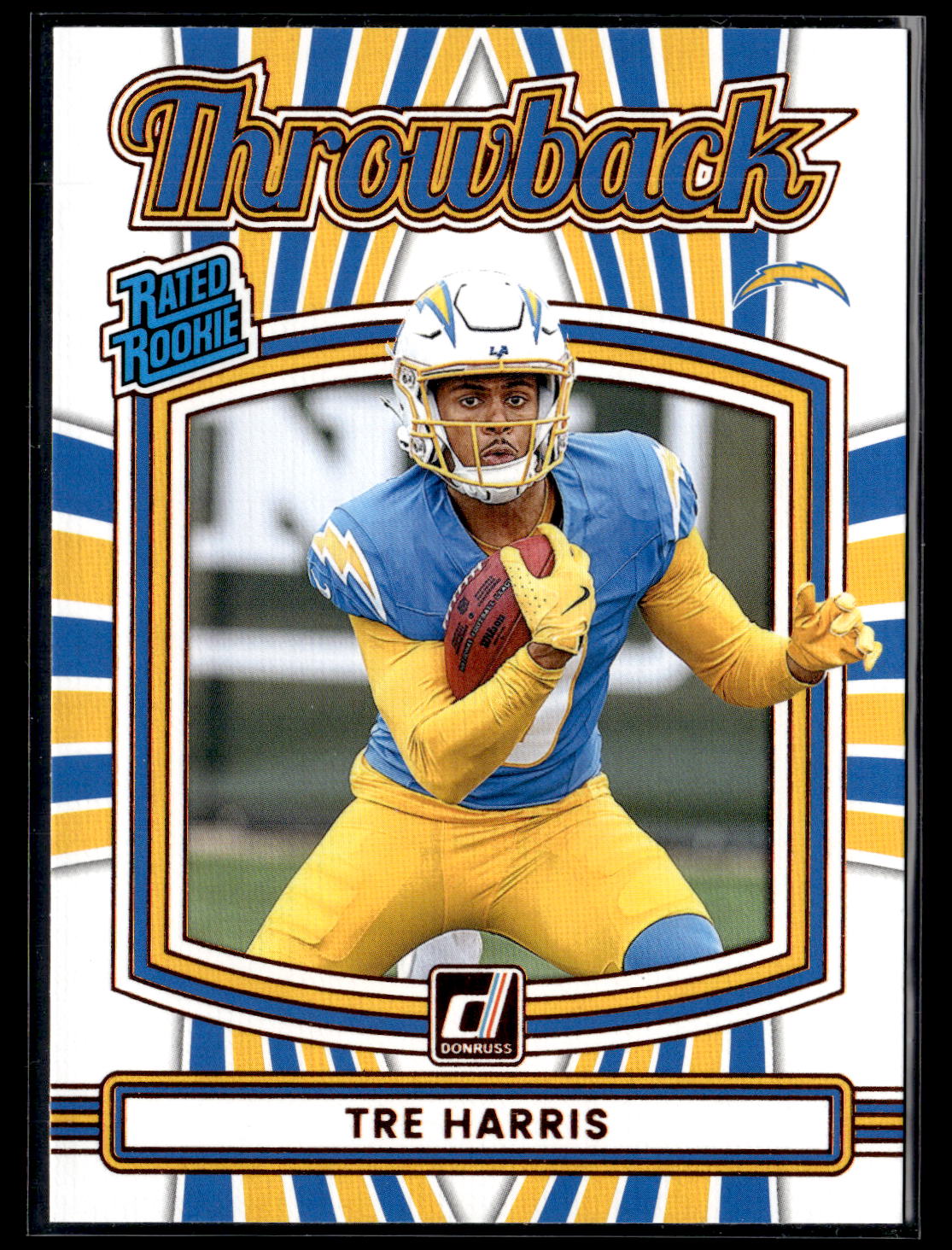 2025 Donruss #34 Tre Harris Rated Rookies Throwback