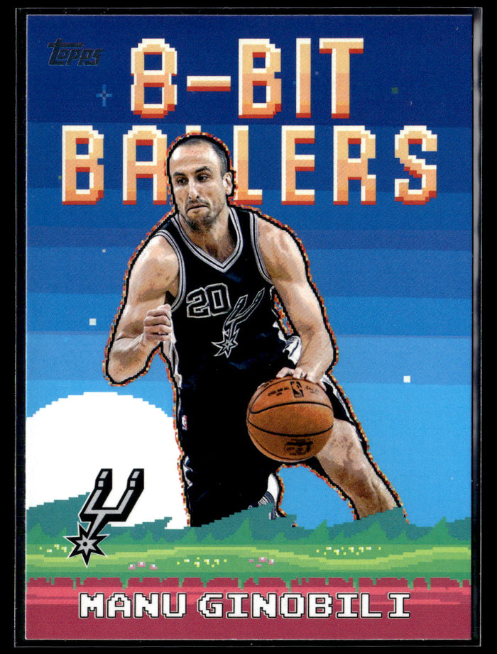 2025-26 Topps #8B-29 Manu Ginobili 8-Bit Ballers
