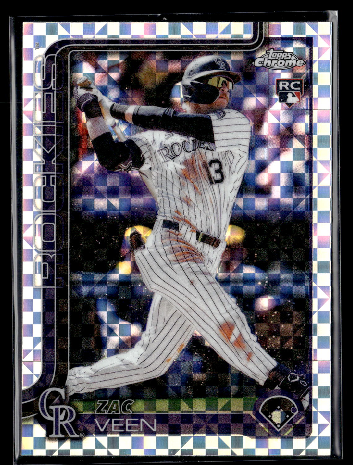 2025 Topps Update #US286 Zac Veen X Fractor Rookie
