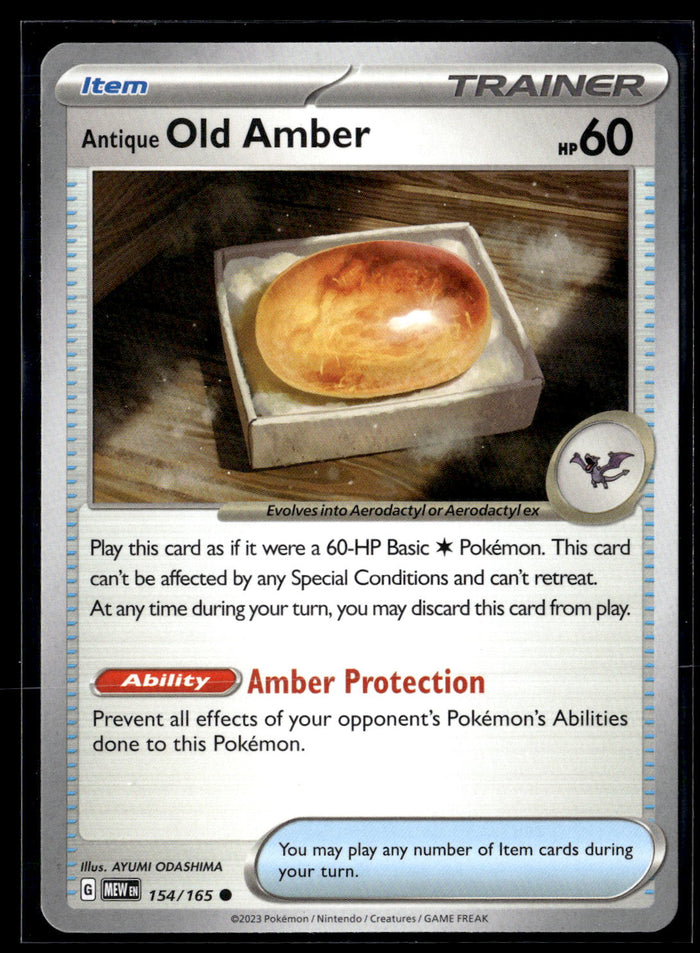 SV: Scarlet & Violet 151 #154/165 Antique Old Amber