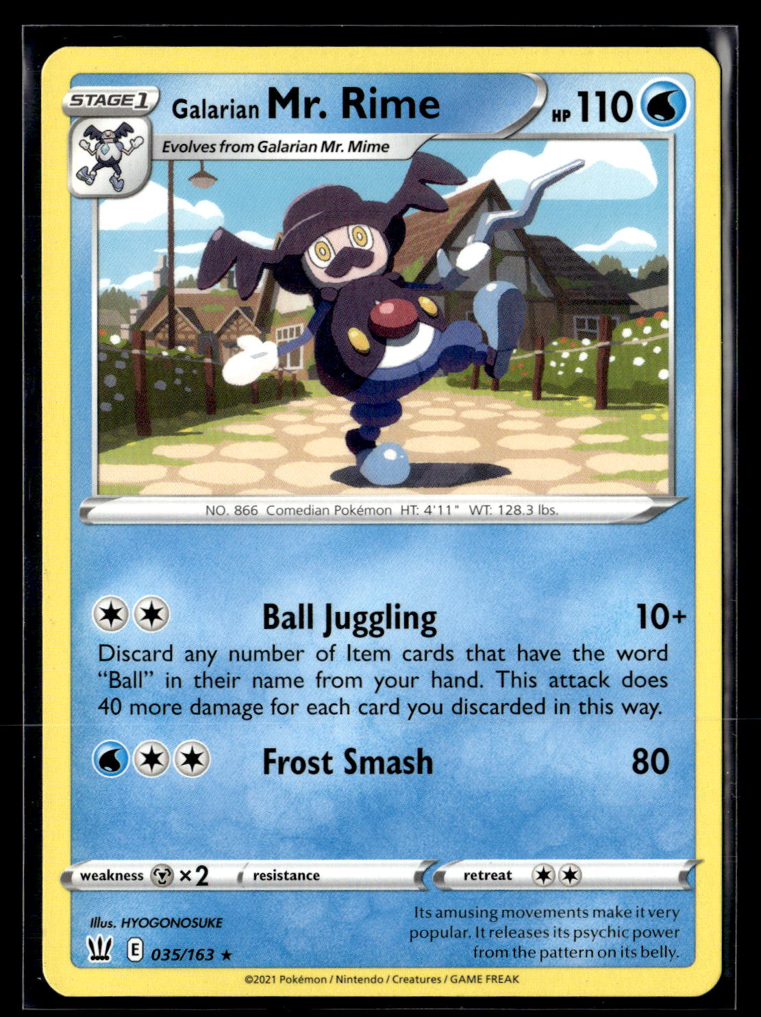 SWSH05: Battle Styles #035/163 Galarian Mr. Rime