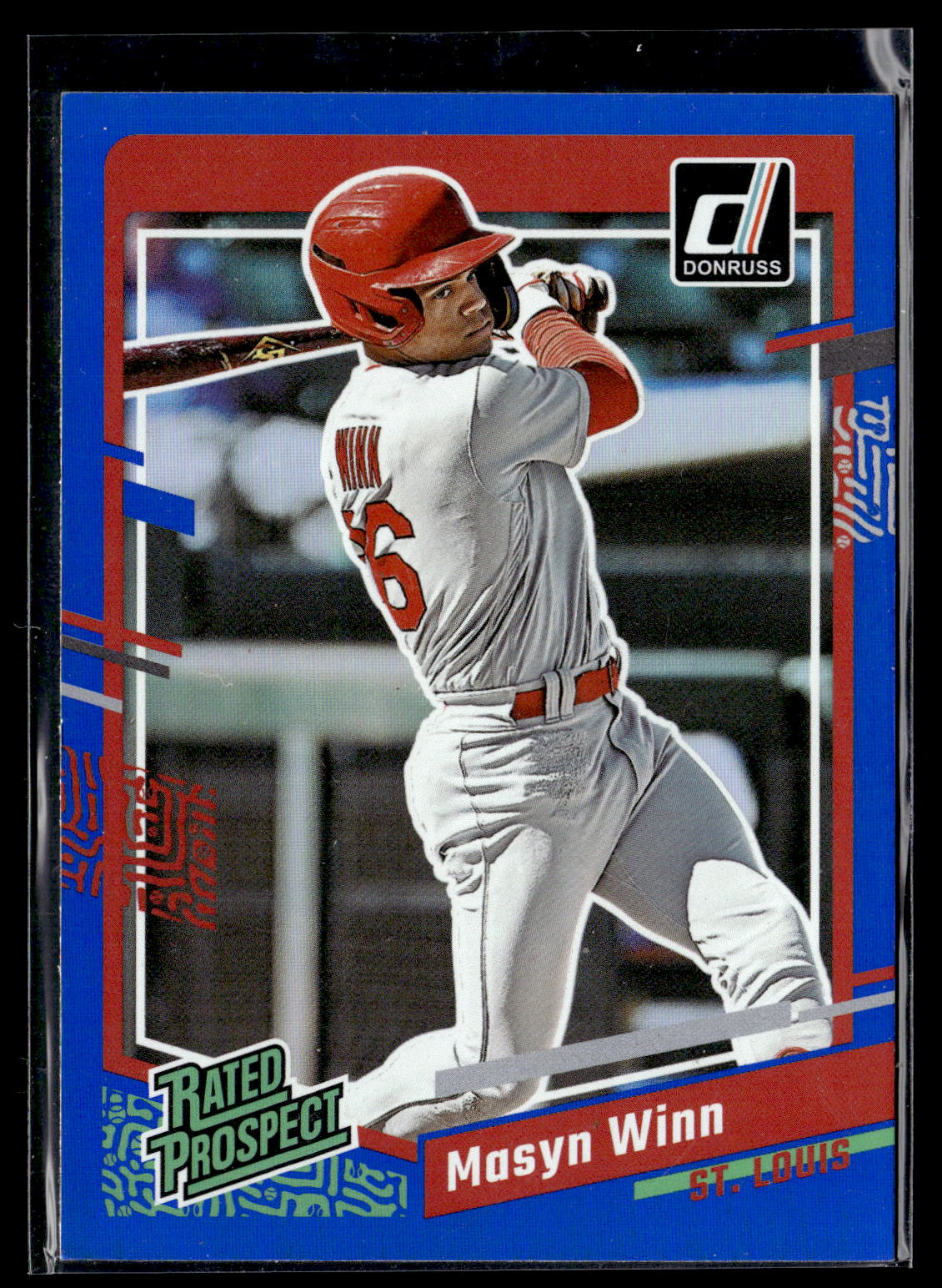 2023 Donruss #48 Masyn Winn Holo Blue