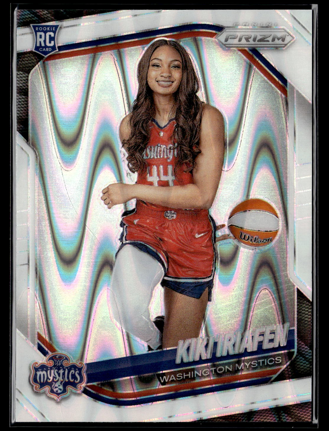 2025 Panini Prizm WNBA #149 Kiki Iriafen Purple Seismic Prizms
