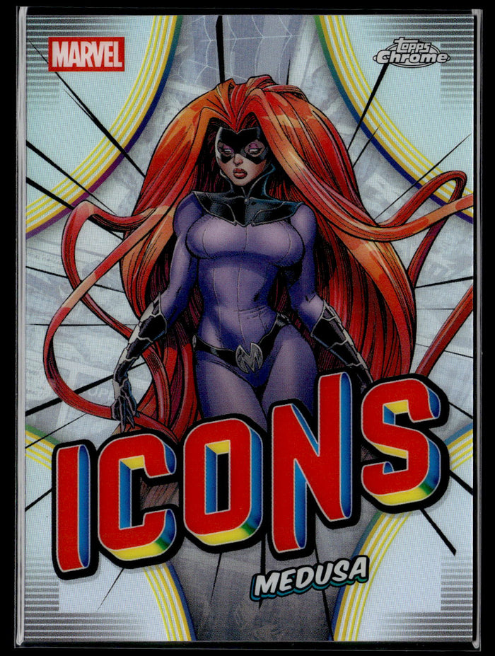 2026 Topps Chrome Marvel Comics #MI-12 Medusa Marvel Icons