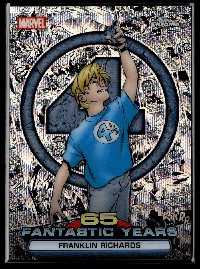 2026 Topps Chrome Marvel Comics #FY-08 Franklin Richards 65 Fantastic Years